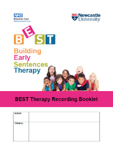 The front cover of the BEST therapy booklet